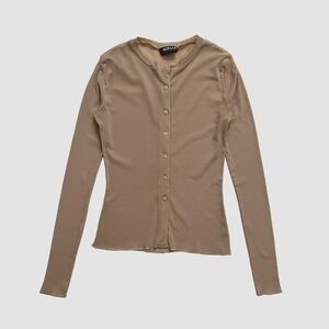 Morgan de Toi Mesh Long Sleeve Cardigan